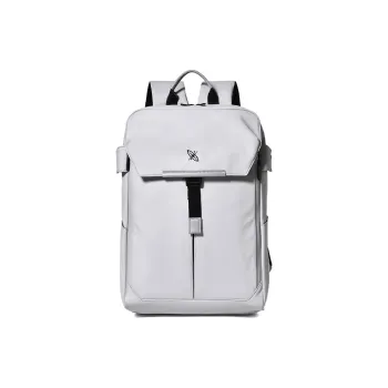 HAWA Oxford Backpack Regular Unisex Ecru Gray