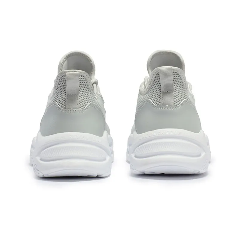 361° Durable Breathable Lightweight Low Top Casual Running Shoes Men's Gray White-3