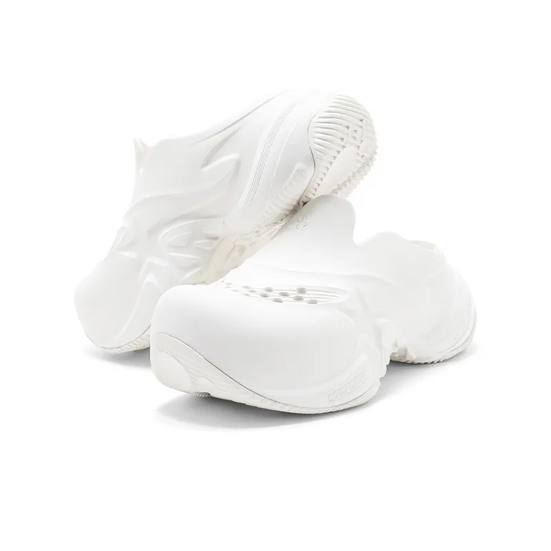 STARTER Slip Resistant Wrap toe Slippers Women's White-3