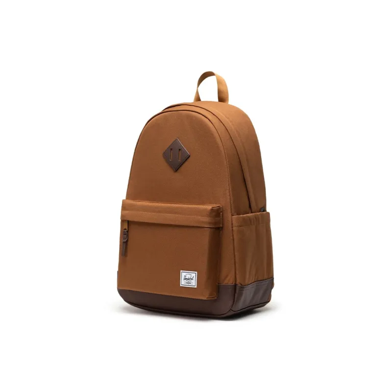 Herschel Recycled Fabric Backpack Unisex Rubber Chrysanthemum And Lettuce Coffee-1