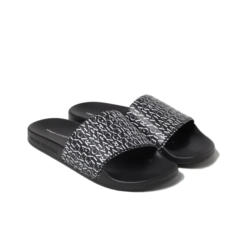ARMANI EXCHANGEAE Slide Slippers Men's Black-2