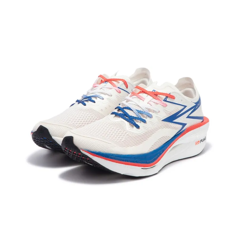 361° Fly Burn 3 Cushioning Anti-Slip Wear-Resistant Breathability Low-Top Running Shoes Unisex White Numbers Blue-2