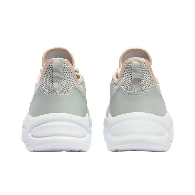 361° Cushioning Wear Resistant Low Top Casual Running Shoes Women's Gray Pink-3