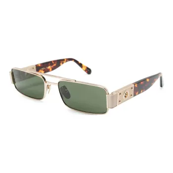 Linda Farrow Joey Rectangular Frame Sunglasses