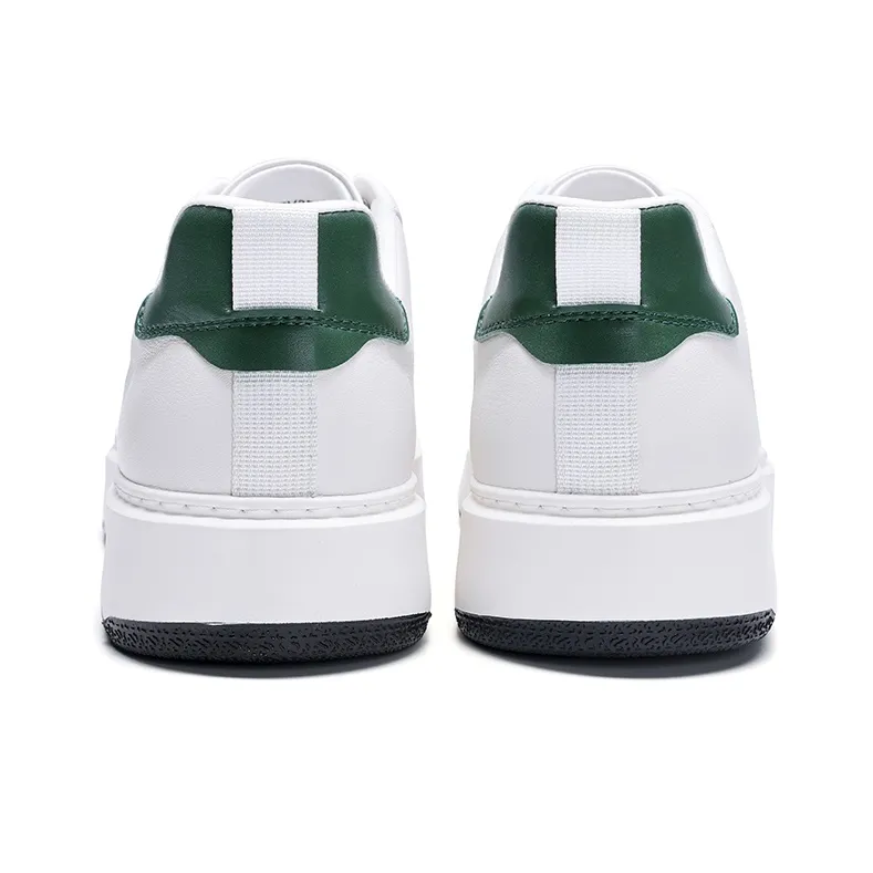 Satchi Cushioning Height Increasing Wear-Resistant Slip-Resistant Low-Top Casual Skateboard Shoes Men's White 4CM-5
