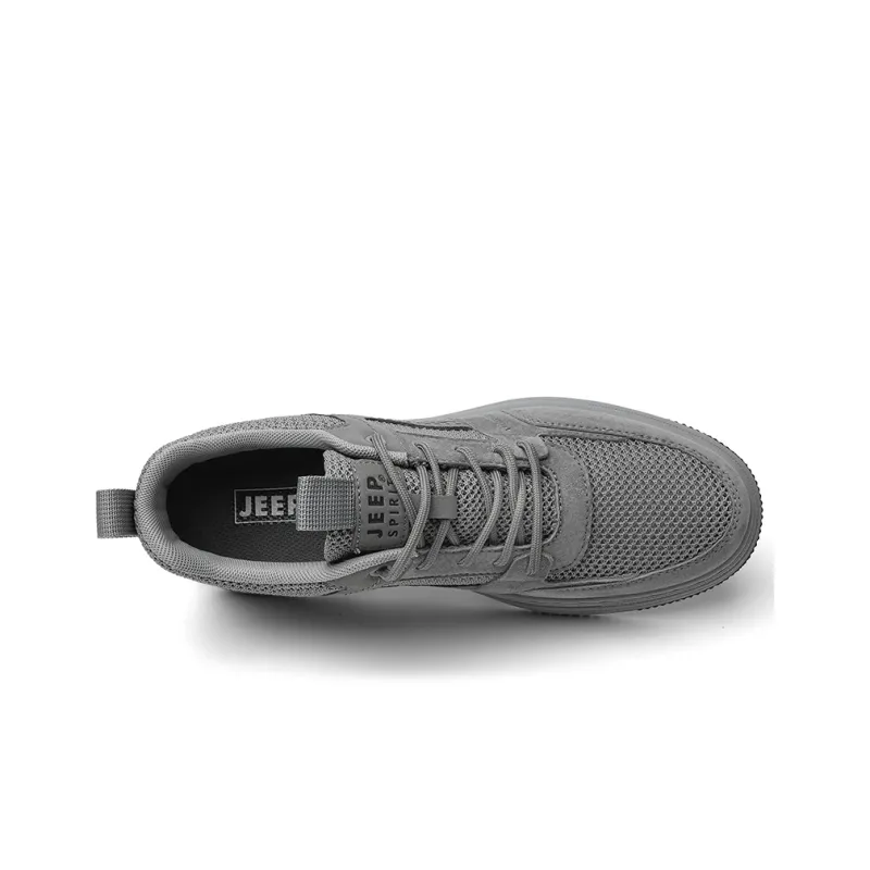 JEEP SPIRIT Anti Slip And Wear Resistant Breathable Low Top Skateboard Shoes Men's Space Gray-3