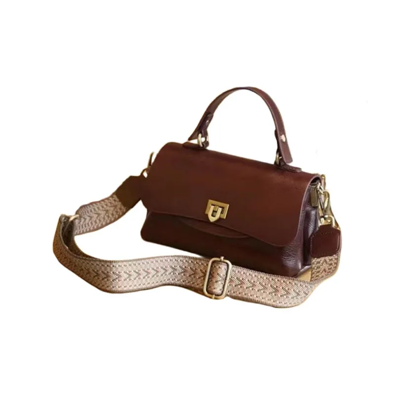 TTaG．baG Top Grain Cow Leather Shoulder Bags Handbags Women's-8