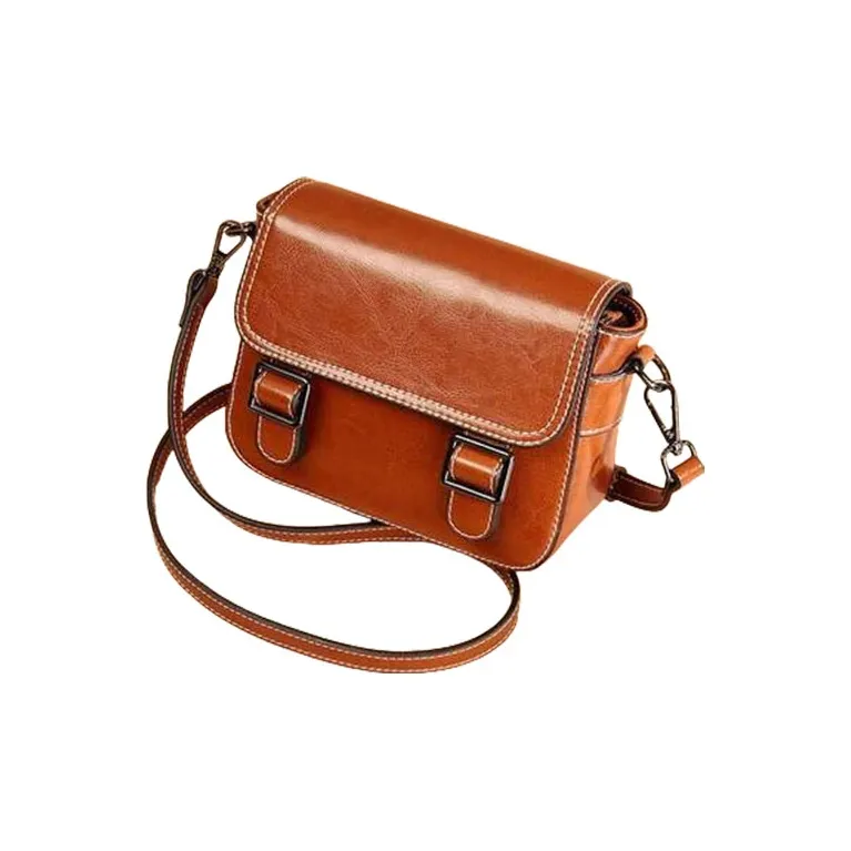 TTaG．baG Cow Leather Shoulder Bag Regular Women's Brown-1
