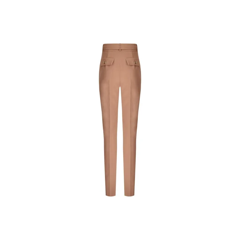 Elisabetta Franchi High Waist Cigarette Trousers-1
