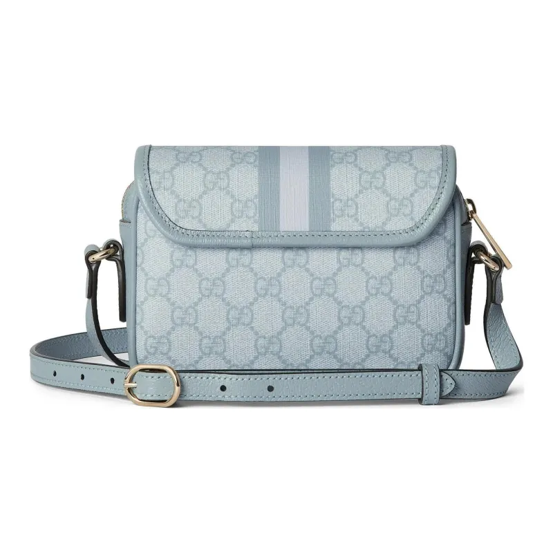 GUCCI Ophidia Supreme Canvas Bag, Crossbody Bag, Shoulder Bag Women's Gray Blue-3