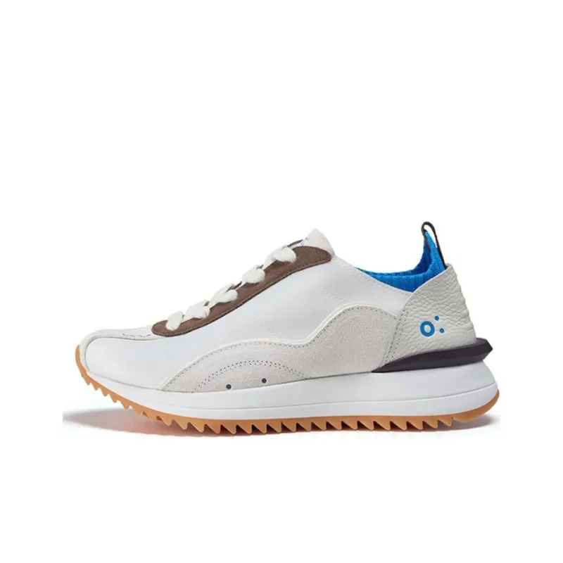 FAJO Ice Cream Silk Shoes Lightweight And Breathable Casual Shoes Unisex Mismatched Blue Brown-1