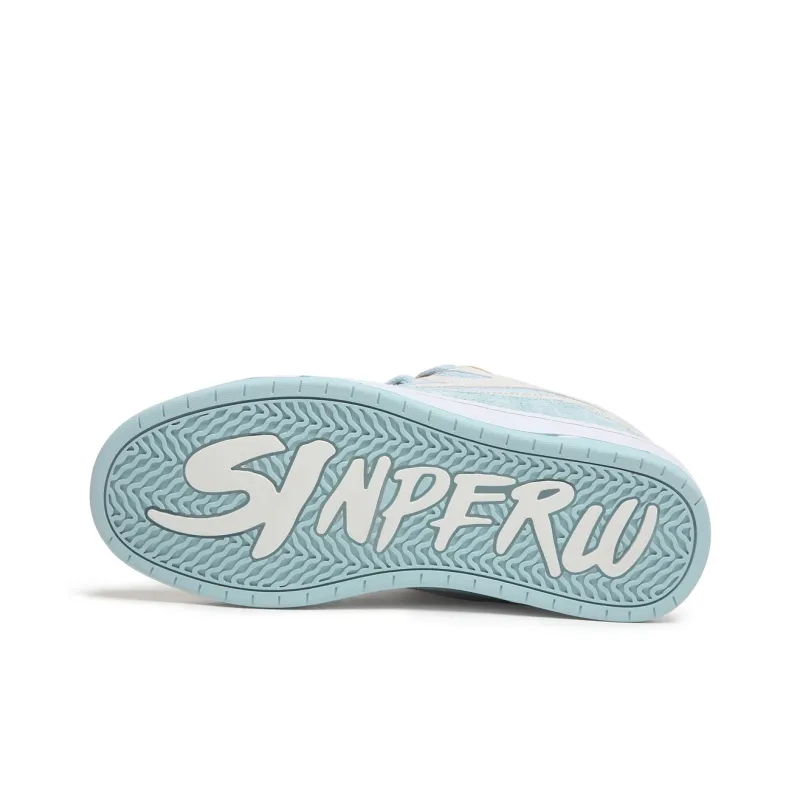 SINPERCO Anti Slip Wear Resistant Low Top Skateboard Shoes Unisex Whirlwind Ice Cream-5