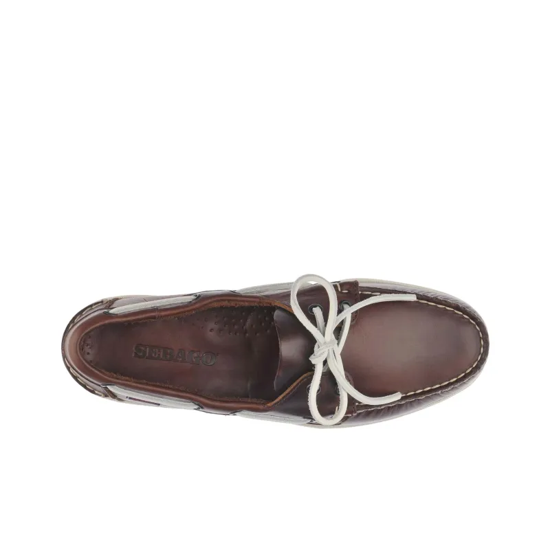 Sebago Boat Shoes Men's Brown White-2