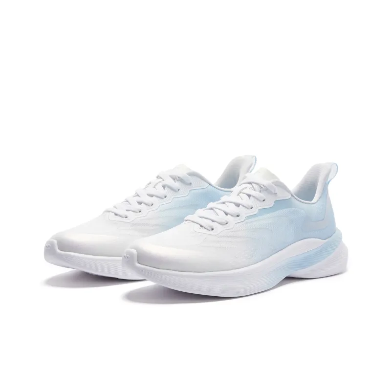 QIAODAN Light Speed 3.0 Anti Slip And Wear Resistant Lightweight Low Top Casual Running Shoes Men's Blue White Beige-2
