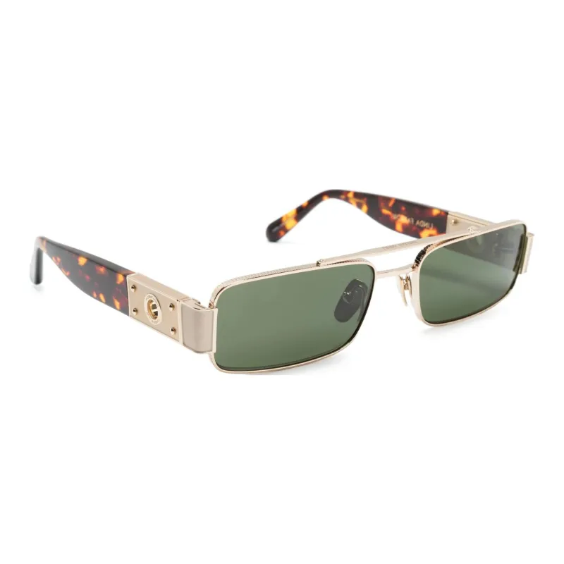 Linda Farrow Joey Rectangular Frame Sunglasses-2