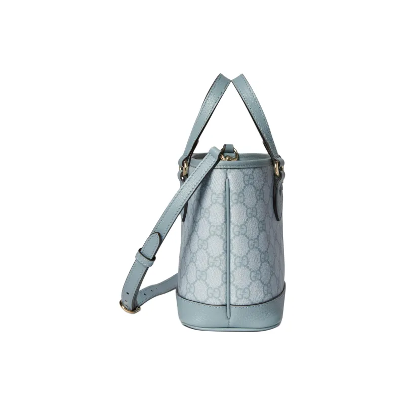 GUCCI Ophidia Supreme Canvas Canvas Bag Tote Bag Shopping Bag Shoulder Bag Crossbody Bag Handbag Mini Women's Gray Blue-3