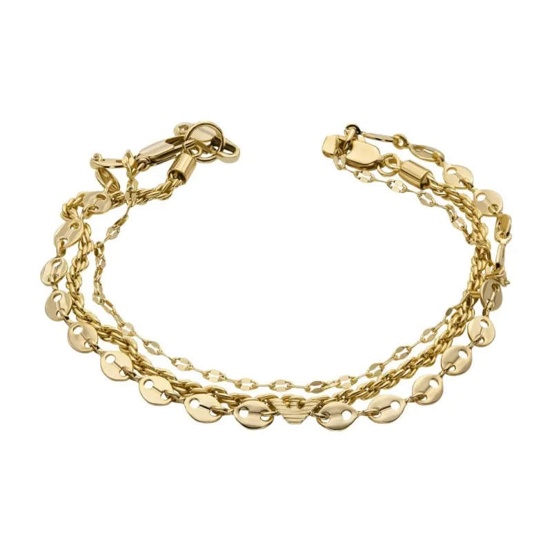 EMPORIO ARMANI Copper Alloy Bracelets Women's Gold-0