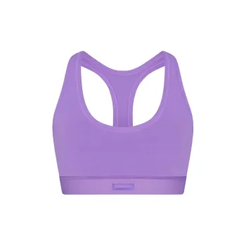 SKIMS COTTON JERSEY RACERBACK BRA Bra Women's ULTRA VIOLET/Ultraviolet