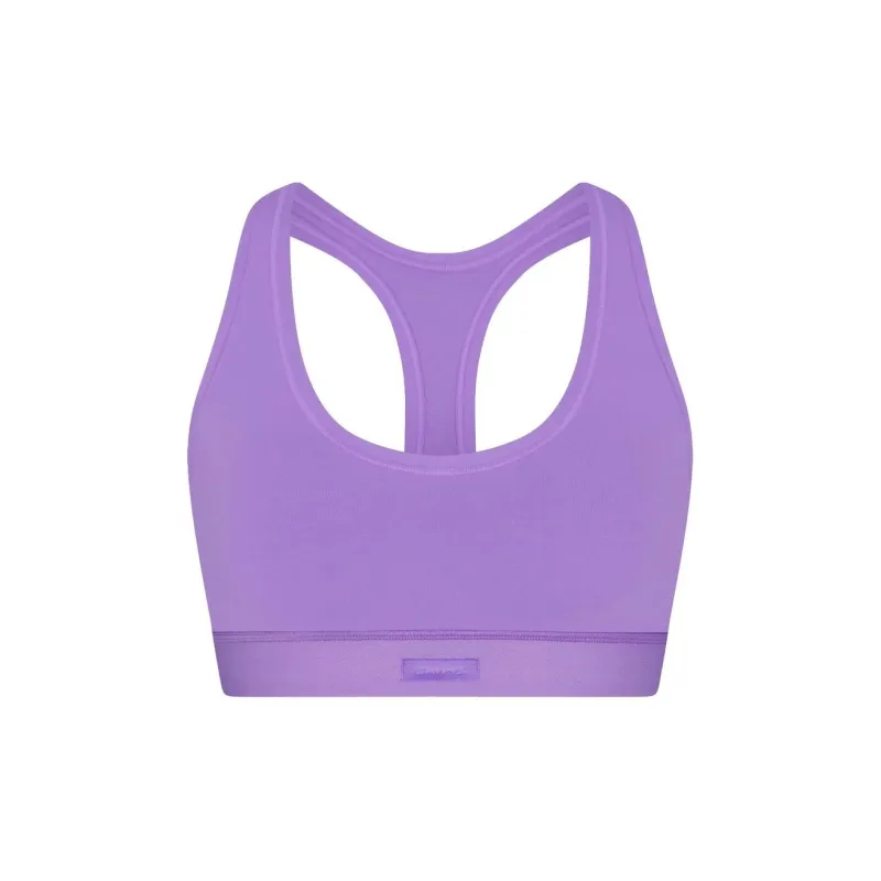SKIMS COTTON JERSEY RACERBACK BRA Bra Women's ULTRA VIOLET/Ultraviolet-0