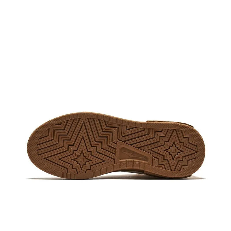 Erke Covenant 3.0 Anti Slip Wear Resistant High Top Skateboard Shoes Women's Light Brown-5