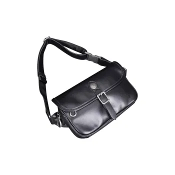 DOSRFINI Genuine Leather Sling Bag Medium Size Men's Black/Coffee