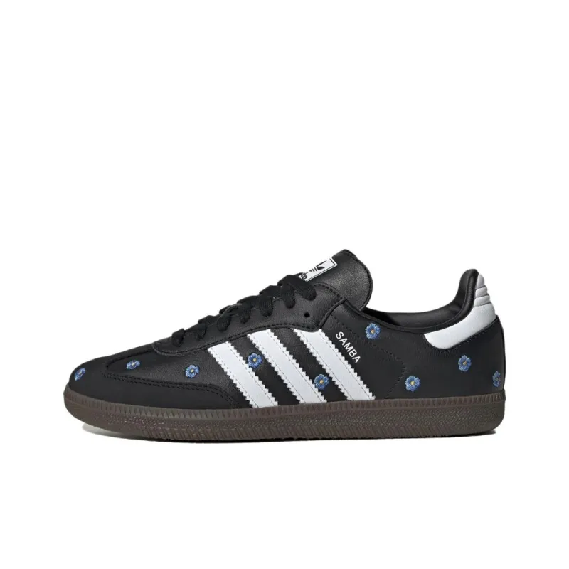 Adidas Samba Light Blue Floral Core Black Women's-0
