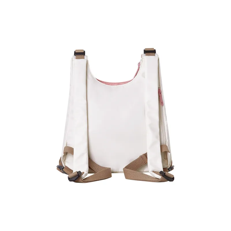 Miffy Fabric Backpack Medium Size Women's Brown/Blue Pink/White-12