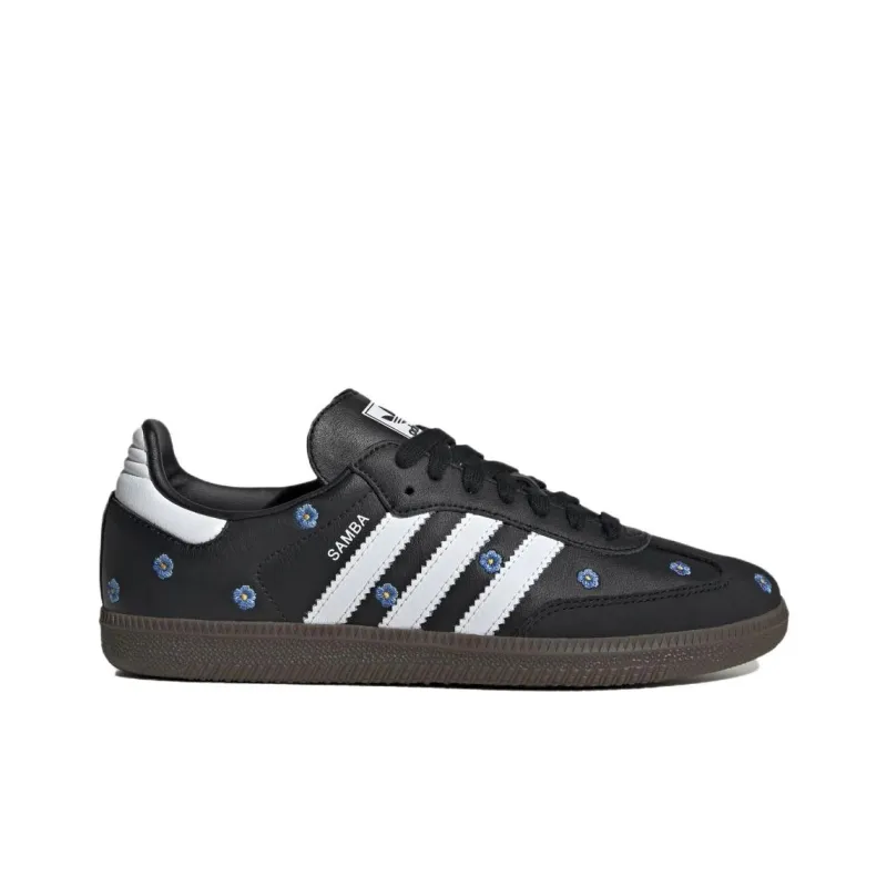 Adidas Samba Light Blue Floral Core Black Women's-1