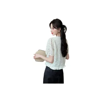 ETSE Chiffon Shirts Women's White