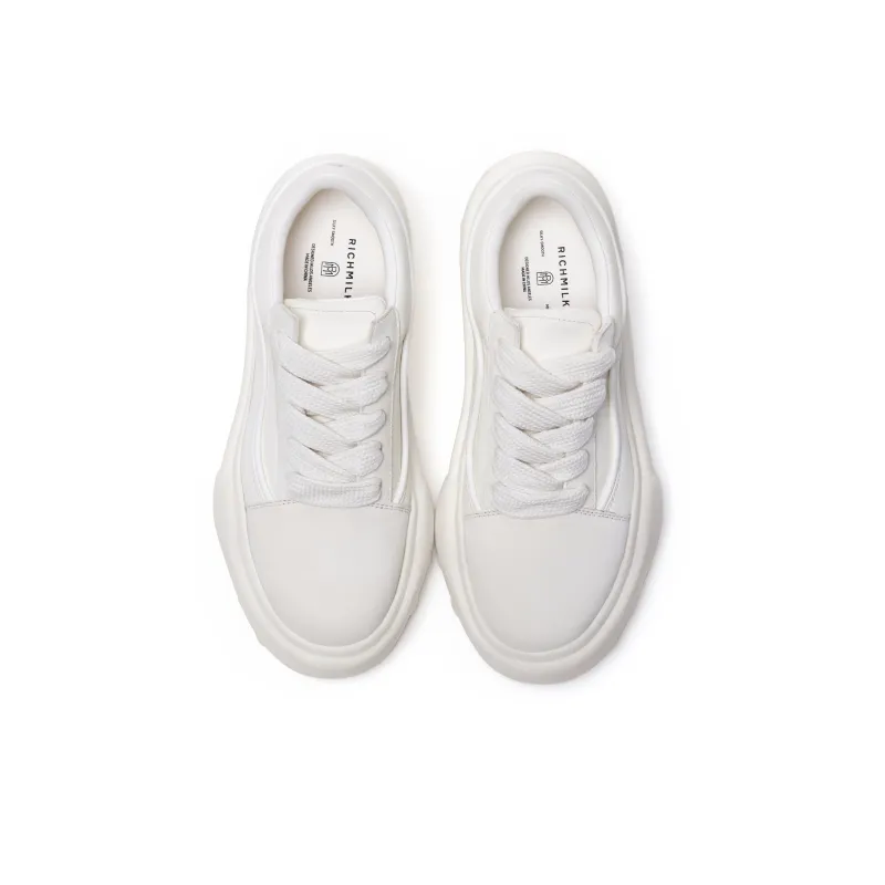 RICHMILK Low Top Casual Shoes Unisex White-2
