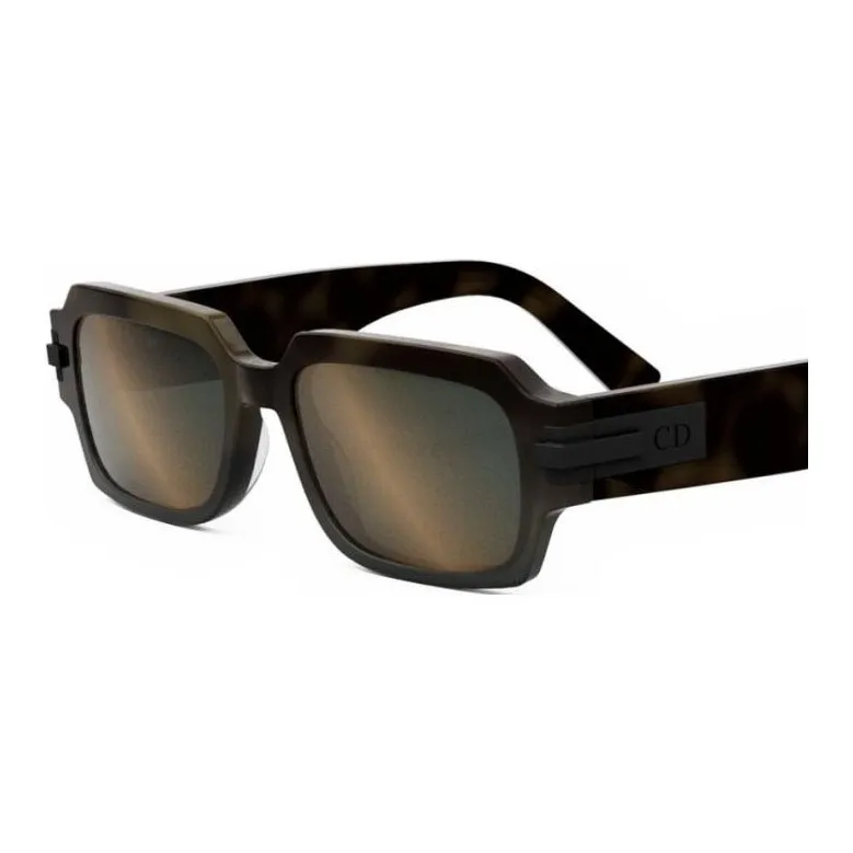 DIOR Acetate Rectangular Sunglasses Men's Black-2