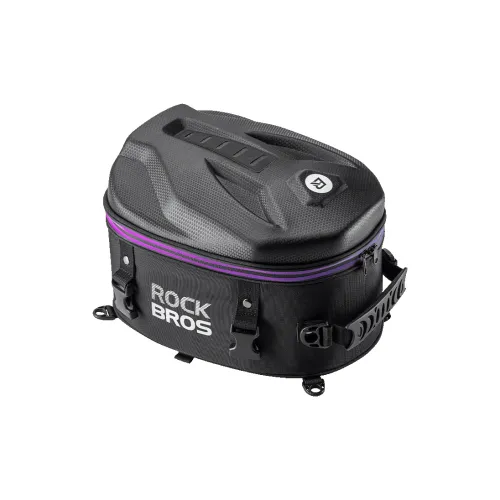 ROCKBROS Cycling Gear Motorcycle Rear Seat Bag Commute Unisex Polyester+PVC Black
