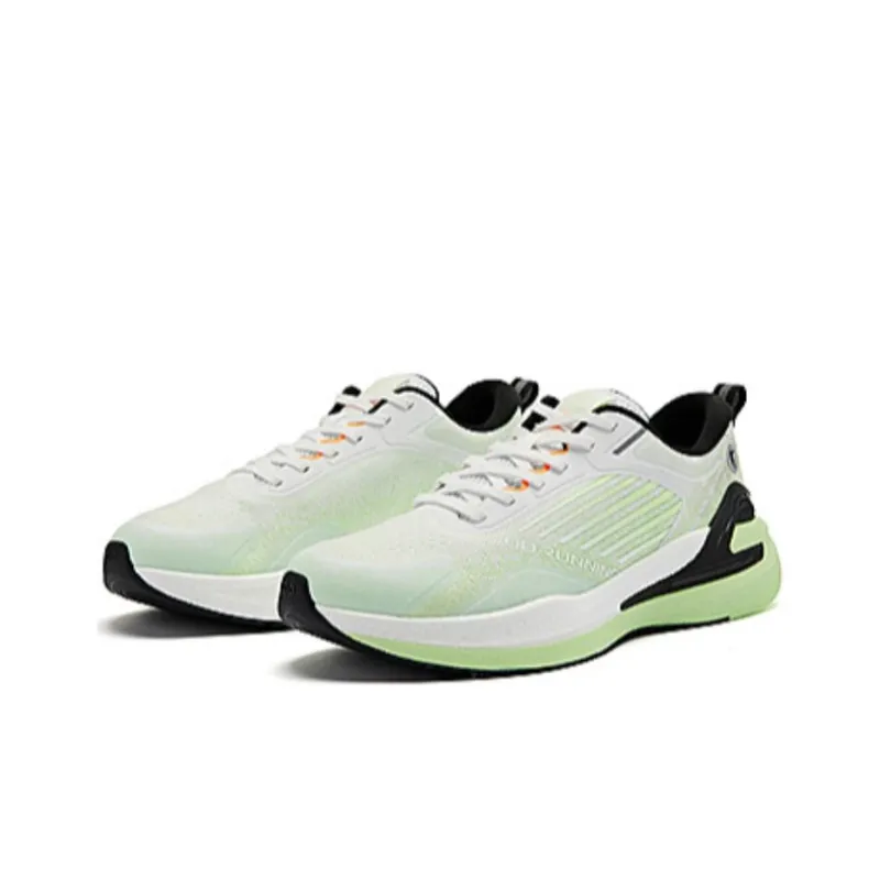 QIAODAN Boundless 5SE Cushioning Breathable Low-Top Casual Running Shoes Men's Gray Cyan-2