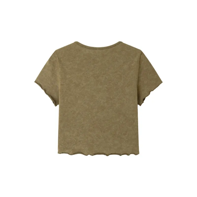 CHUU T Shirts Women's Gray Green-1