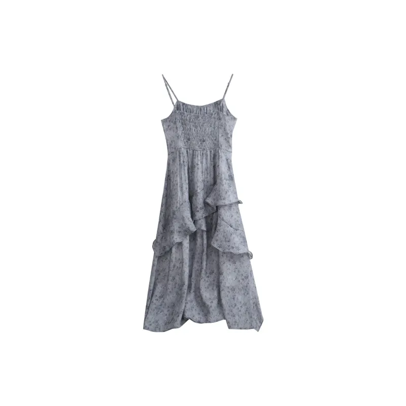 Olrain Slip Dresses Women's Gray-1