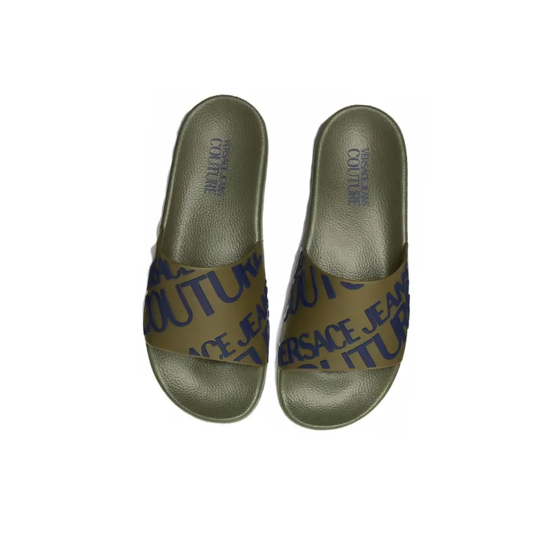 VERSACE JEANS COUTURE Slide Slippers Men's Khaki-3