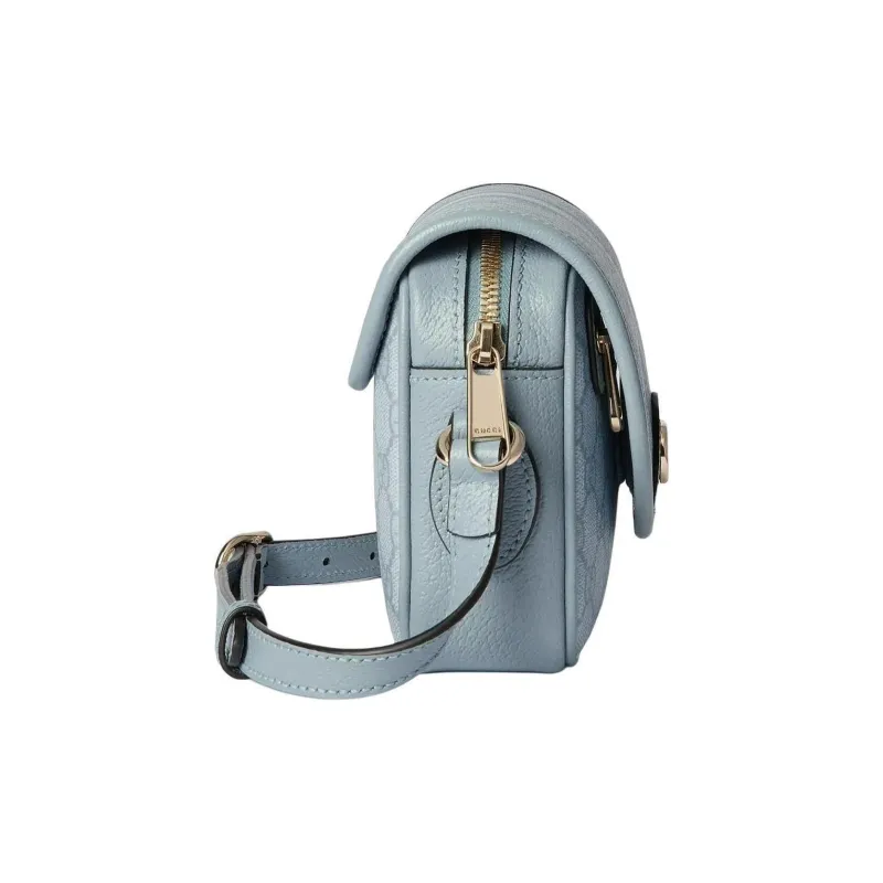 GUCCI Ophidia Supreme Canvas Bag, Crossbody Bag, Shoulder Bag Women's Gray Blue-2