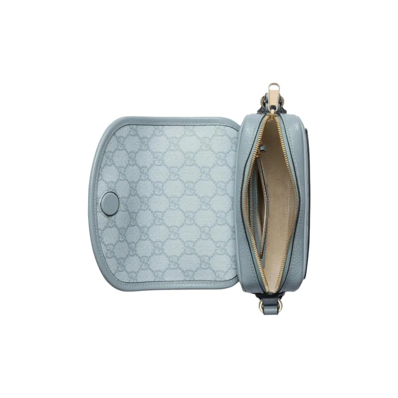 GUCCI Ophidia Supreme Canvas Bag, Crossbody Bag, Shoulder Bag Women's Gray Blue-6