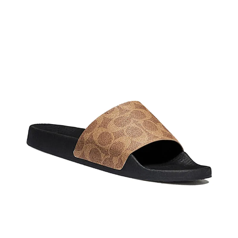 COACH Monogram print Pool Slides-3