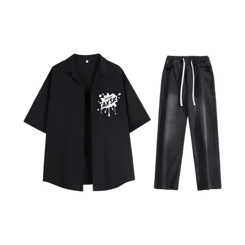 A.X.S.K Shirt Matching Sets Unisex