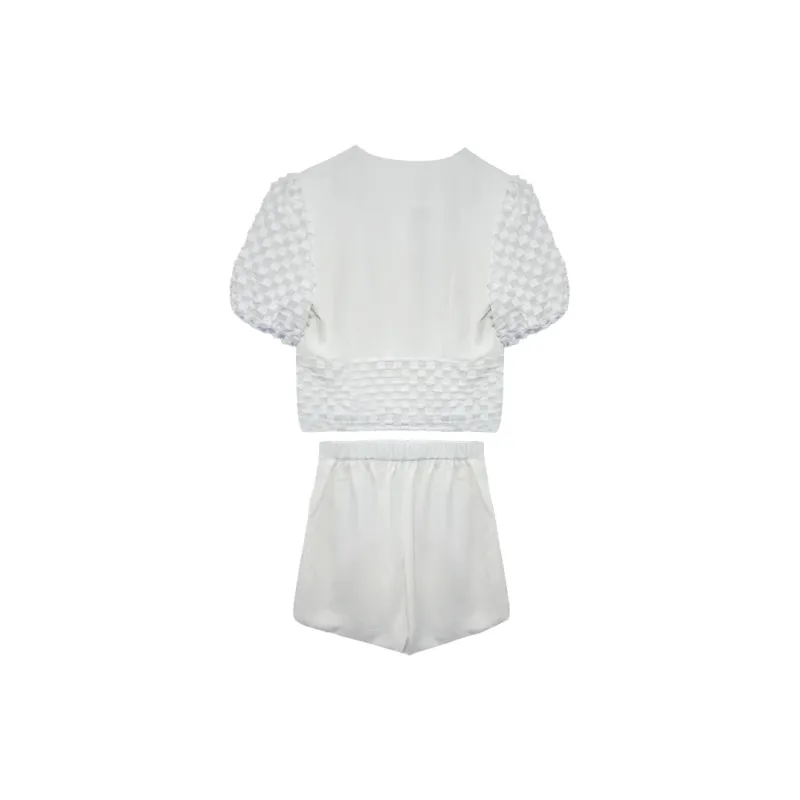 Icicofficial Casual Suit Women's White-1