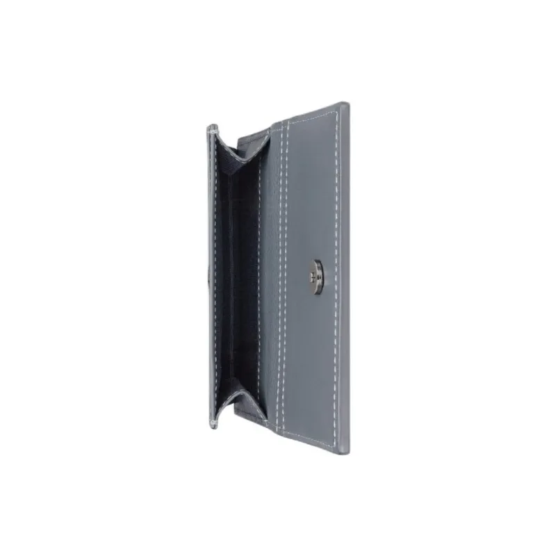 DIOR Grain Calfskin Card Holder Men's Dark Gray-4