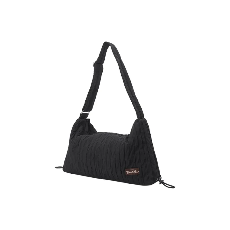 SEM/R Nylon Dumpling Bag Shoulder Bag Medium Size Women's Milk White 10501 Pink Purple 70002 Black 90001-9