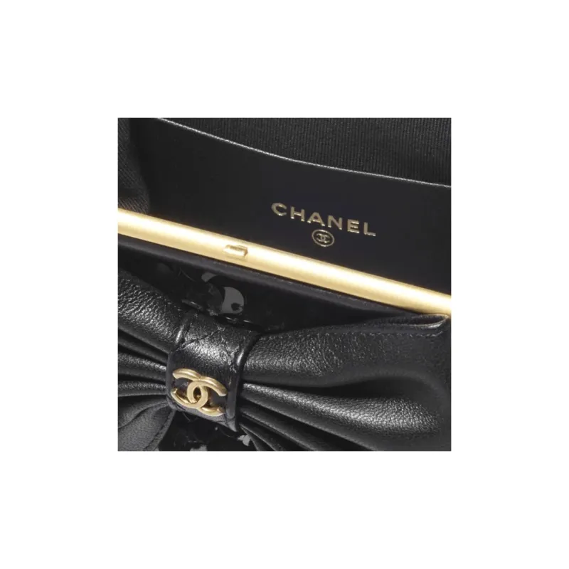 CHANEL Tweed Sequins Shoulder Bag, Crossbody Bag Women's Black-2