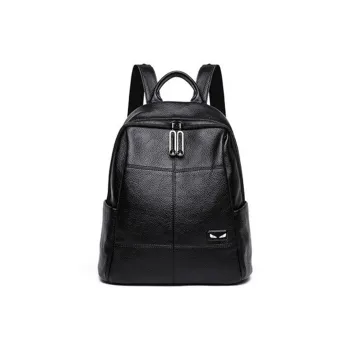 TTaG．baG Cow Leather Backpack Women's Black