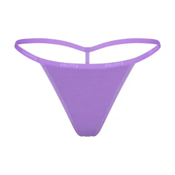 SKIMS COTTON LOGO STRING THONG Underpants Women's 1 Pack ULTRA VIOLET/Ultraviolet