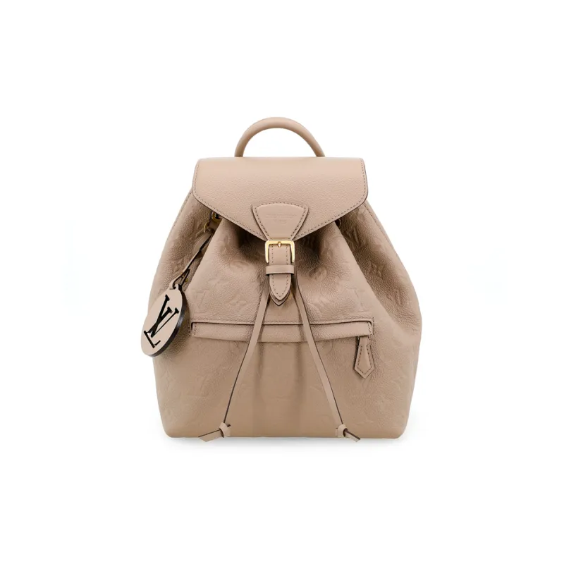 LOUIS VUITTON Montsouris Cow Leather Backpack Trumpets Women's Taupe-1