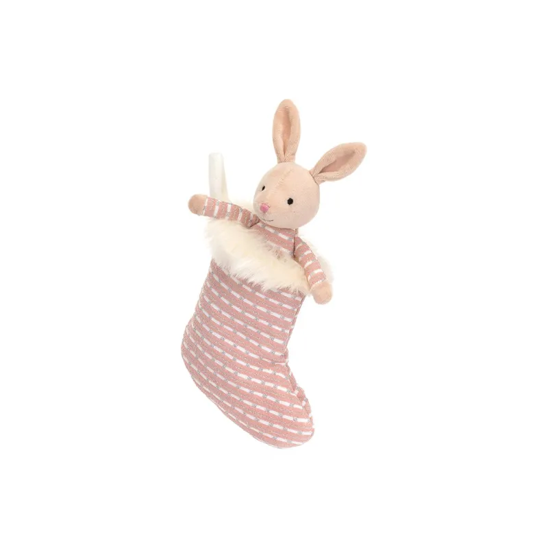 JELLYCAT Animal Shimmer Bunny Socks Dolls Plush Doll-1