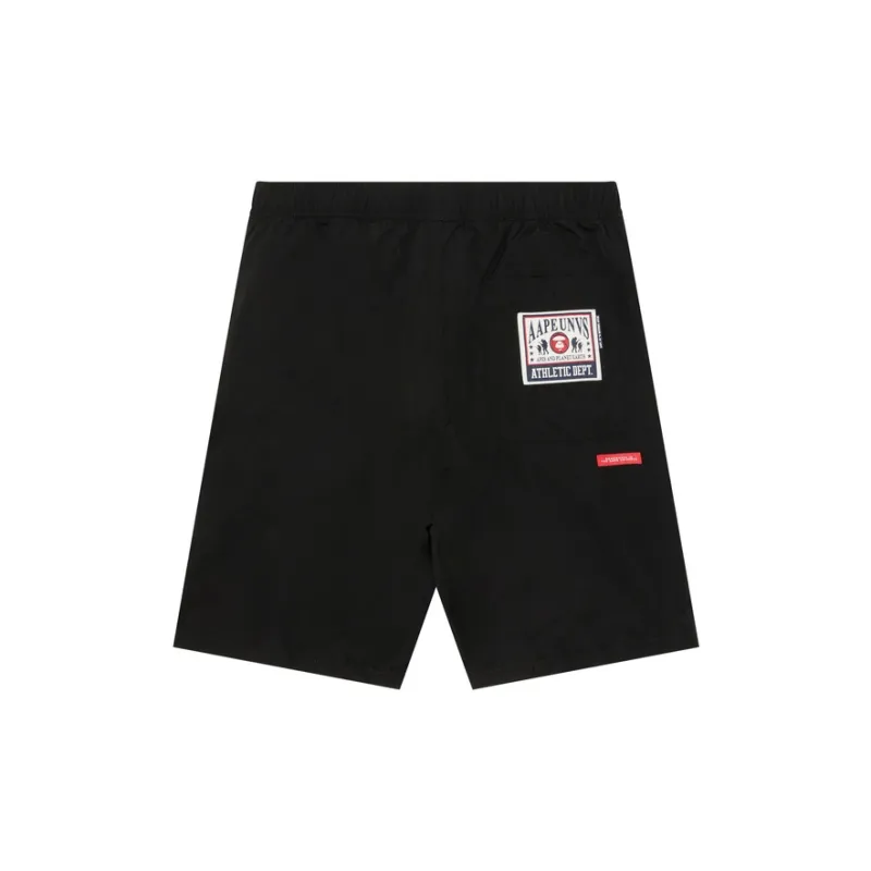 Aape Logo print Cotton Shorts-1