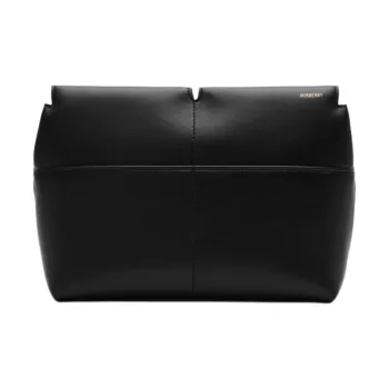 Burberry Smooth Calf Leather Clutch Unisex Black